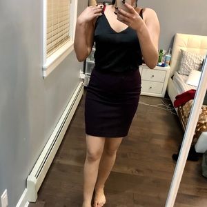Plum Pencil Skirt